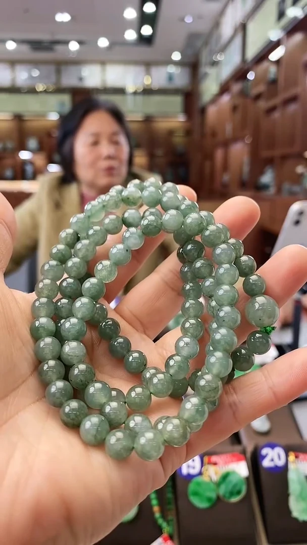 【闪购商品】翡翠颈饰未镶嵌7.2mm珠链