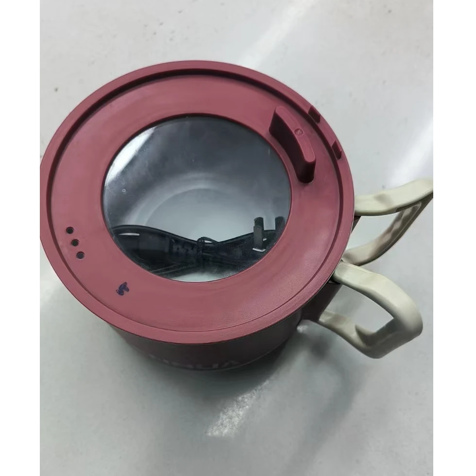 网红红色手持小汤锅