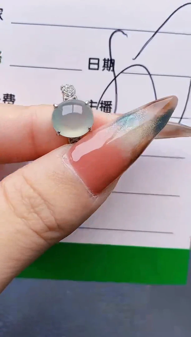 银S925镶嵌戒指翡翠1029