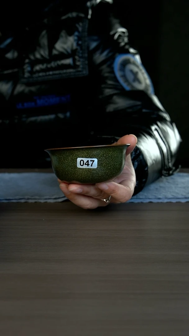 【闪购商品】杯047号茶叶末洒金鸡缸杯