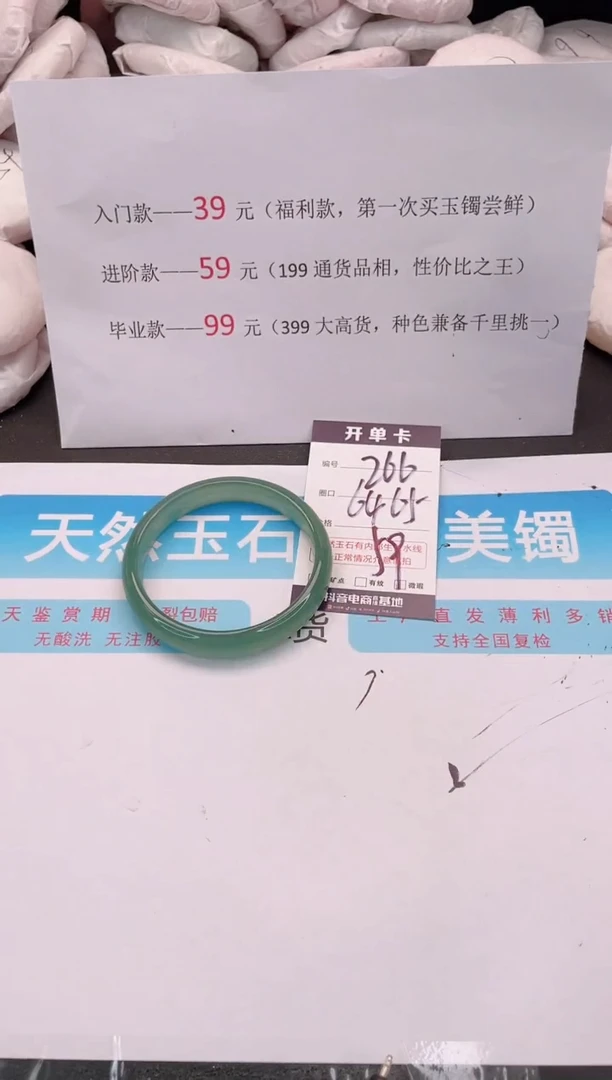 未镶嵌手镯石英质玉编码 A266