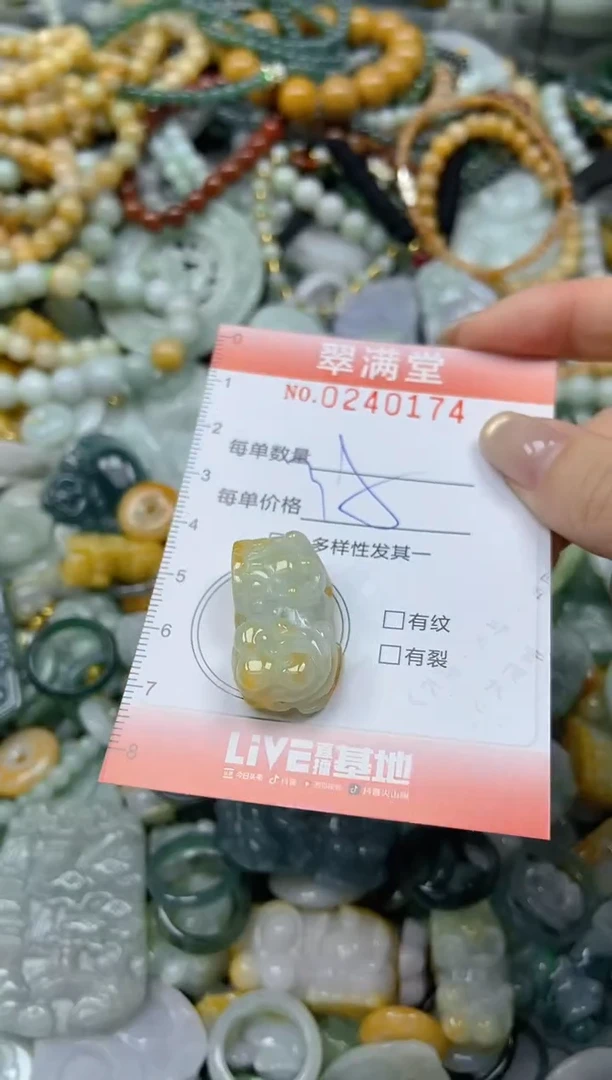 未镶嵌挂件翡翠闪购0240174