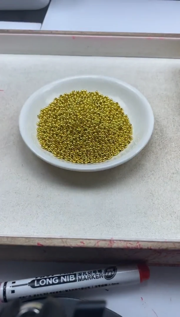 【闪购商品】玛瑙/玉髓颈饰银S800镶嵌x857金珠3mm*100颗