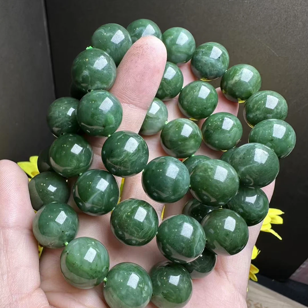 H4670【福嘟嘟珠宝】玄青和田玉手串-送礼佳品-多样性只发一件