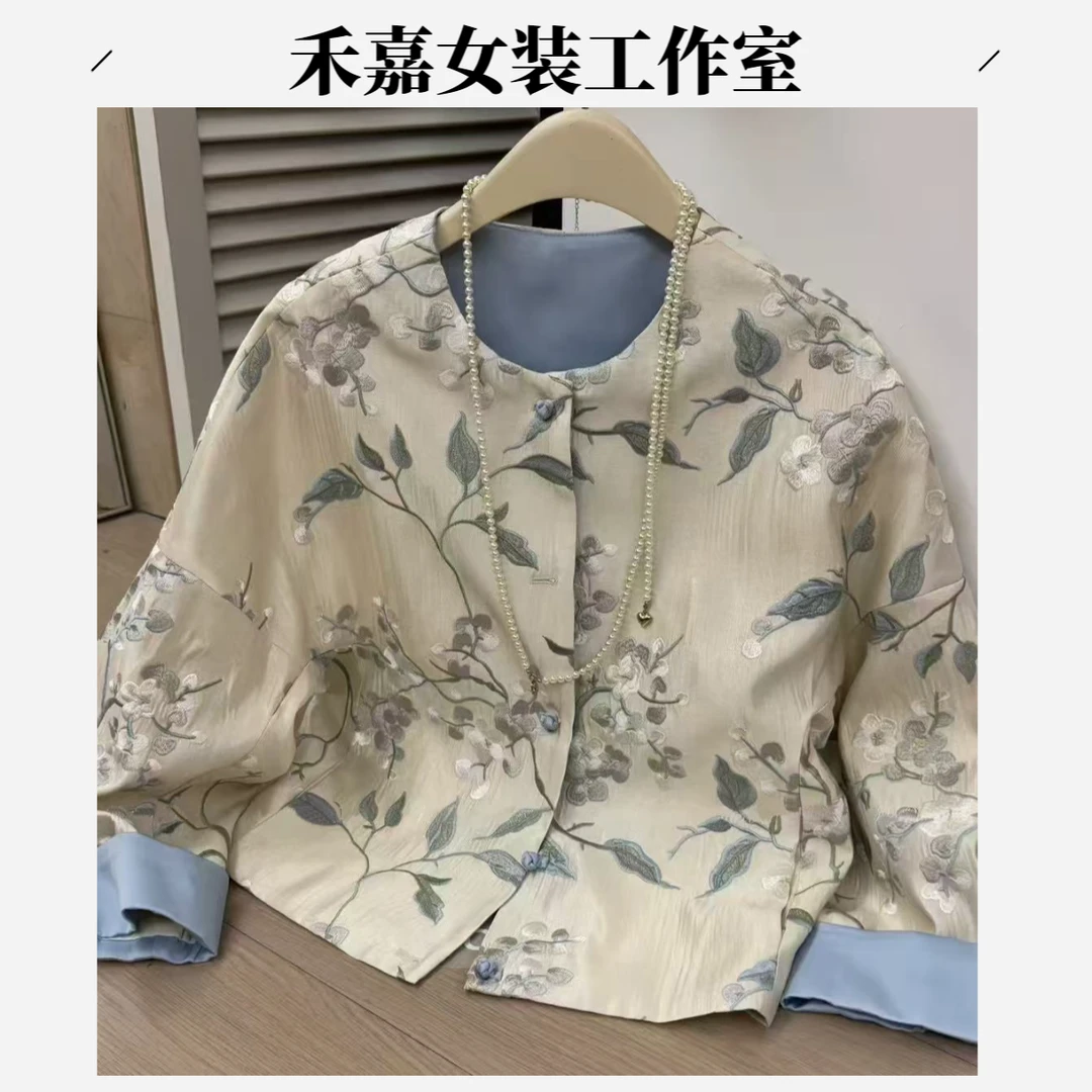 【禾嘉】新中式早春款重工刺绣外套