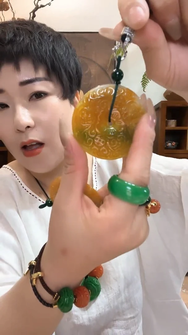 吊坠(赠链)合金翡翠104