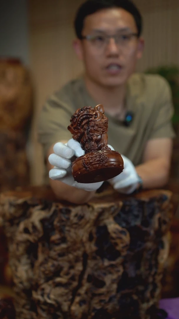 枣木雷击枣木进财狮