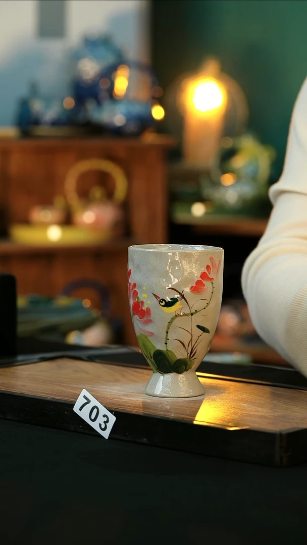 【闪购商品】杯手绘心瓷陶瓷浮力