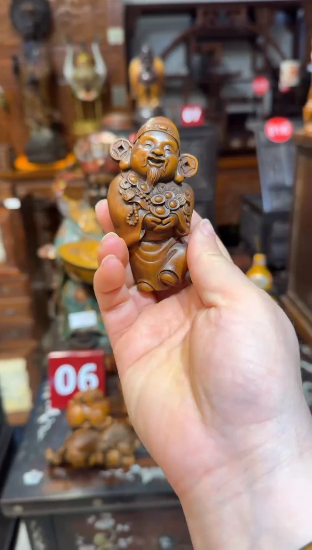 木黄杨木财神68.888888