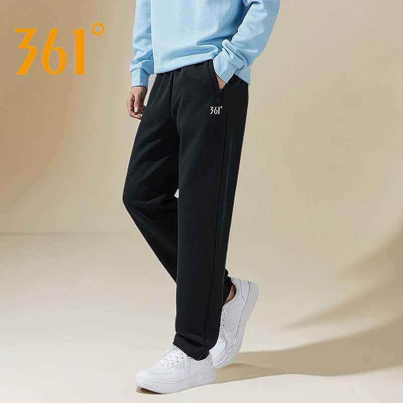 361°开春新款休闲裤男士舒适针织裤户外运动长裤时尚垂感百搭卫裤