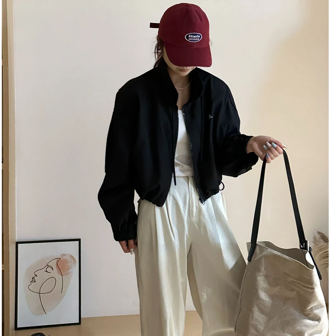 那简家 9805 早春新款韩系立领棒球服短款外套