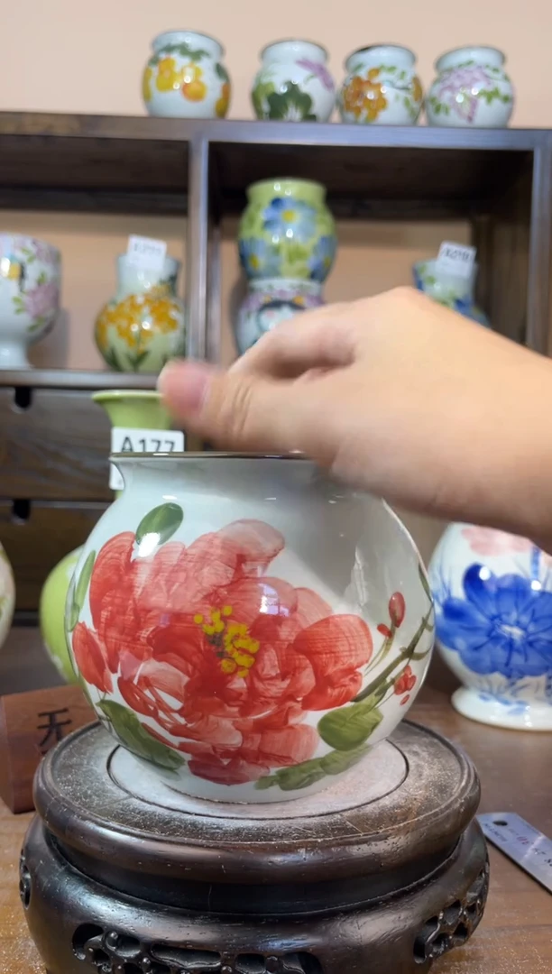 瓶景德镇手绘陶瓷花瓶 源头工厂