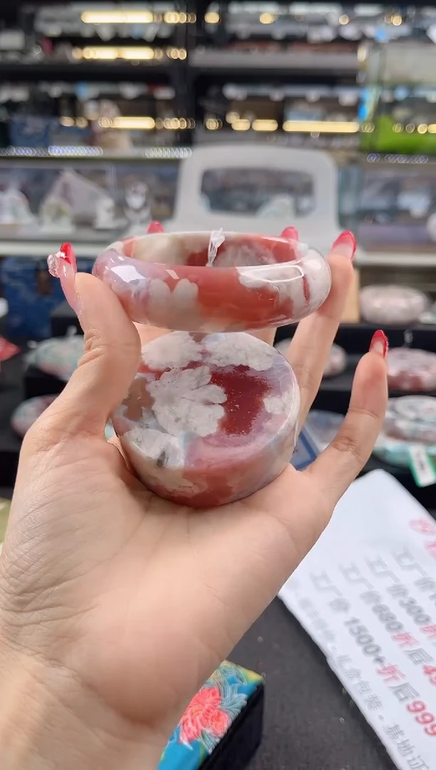 未镶嵌手镯石英质玉瑾圈口（赠品镯心）