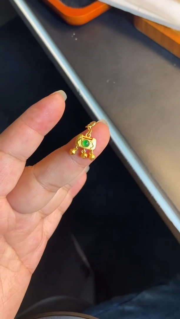 吊坠(不含链)银S925镶嵌翡翠1