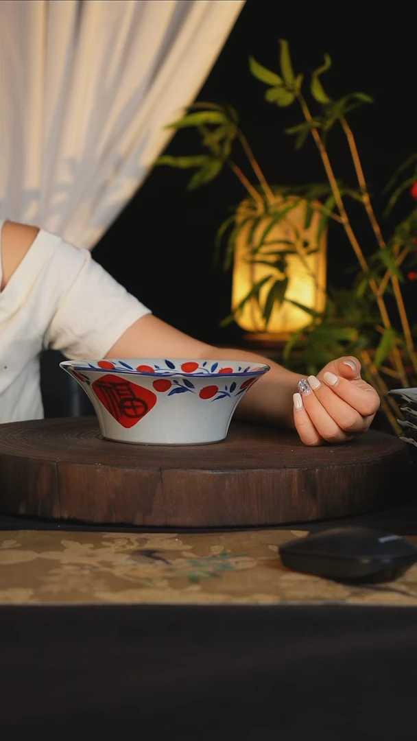 碗景德镇手工手绘高温陶瓷可进蒸箱烤箱洗碗机