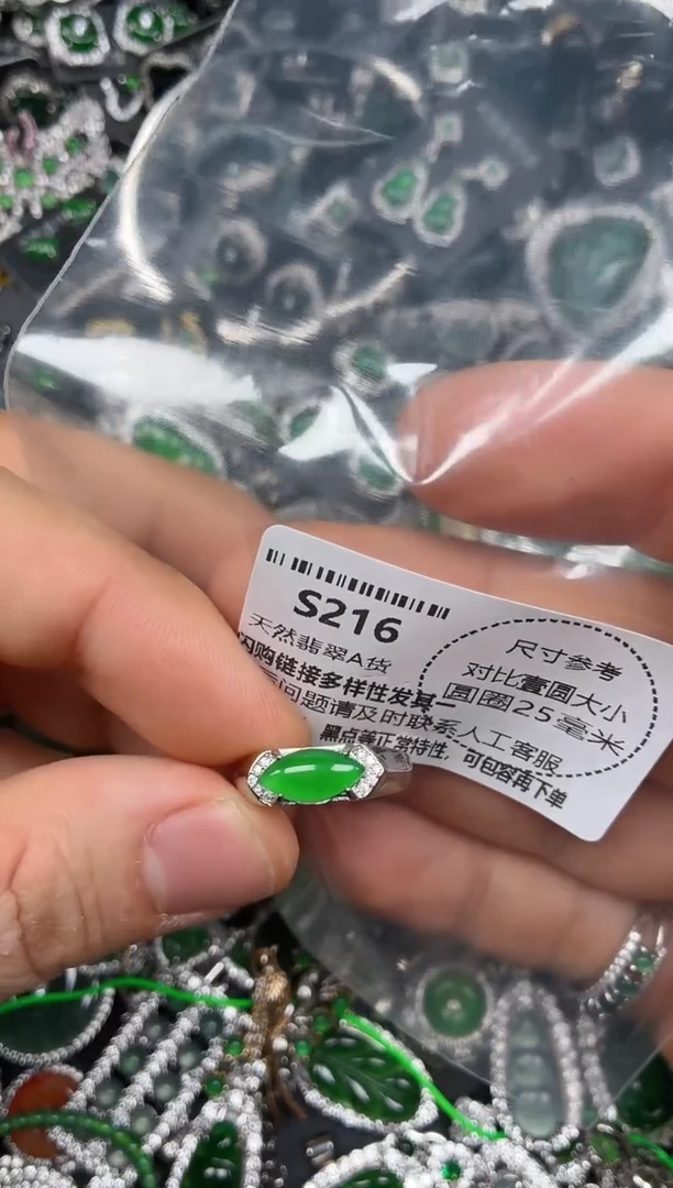 颈饰未镶嵌翡翠S216戒指