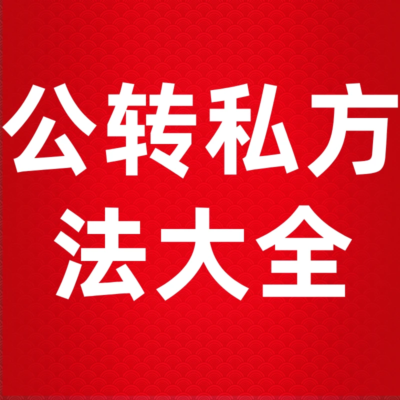 公转私方案大全+《老板财务基本功》