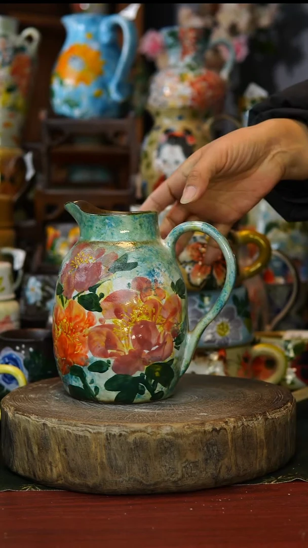 陶瓷223景德镇手工手绘釉下彩