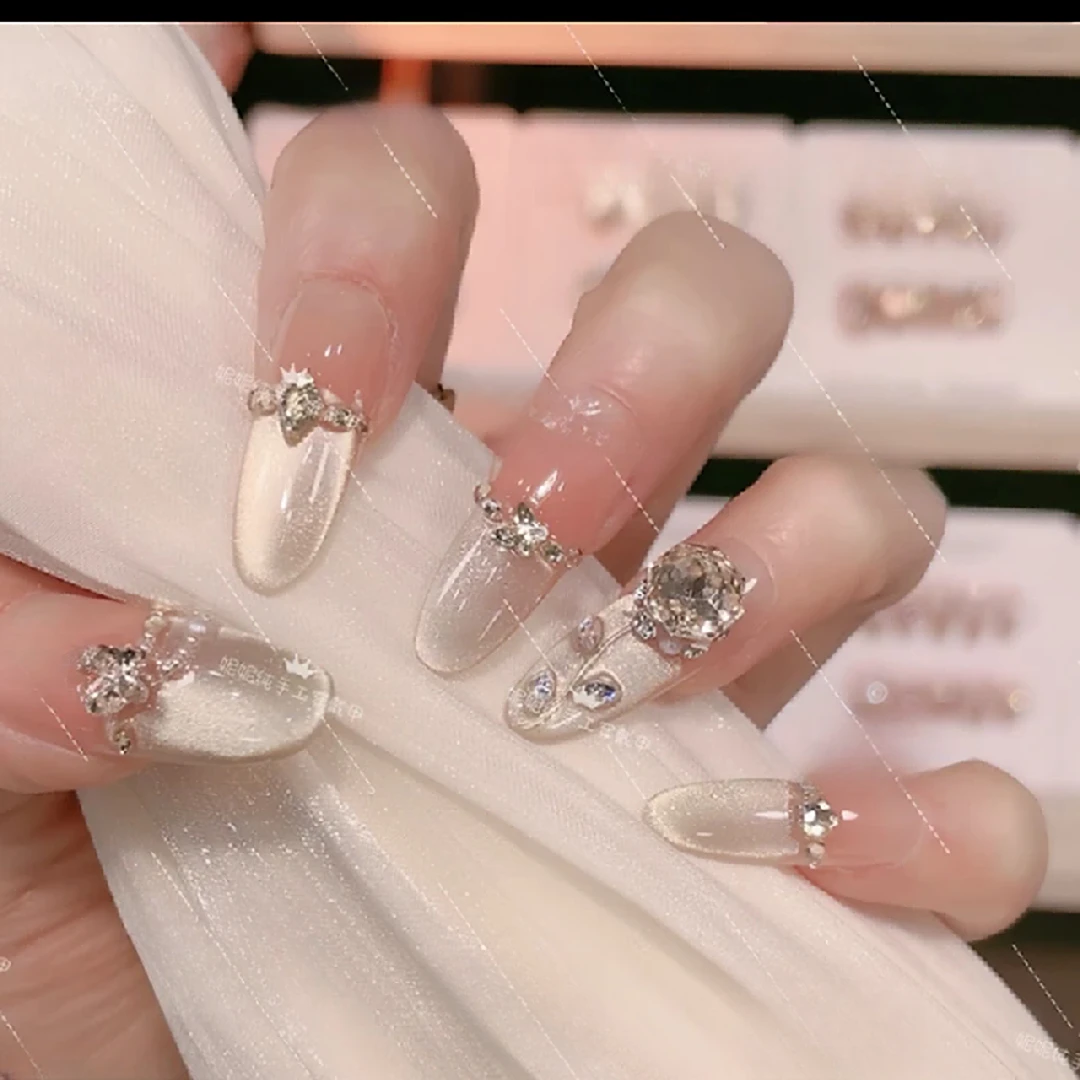 【玫瑰之恋】 纯手工穿戴甲高级气质显白美甲贴片甲片合集