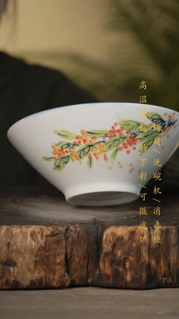 瓷片景德镇高温釉下彩可微波烤箱洗碗机