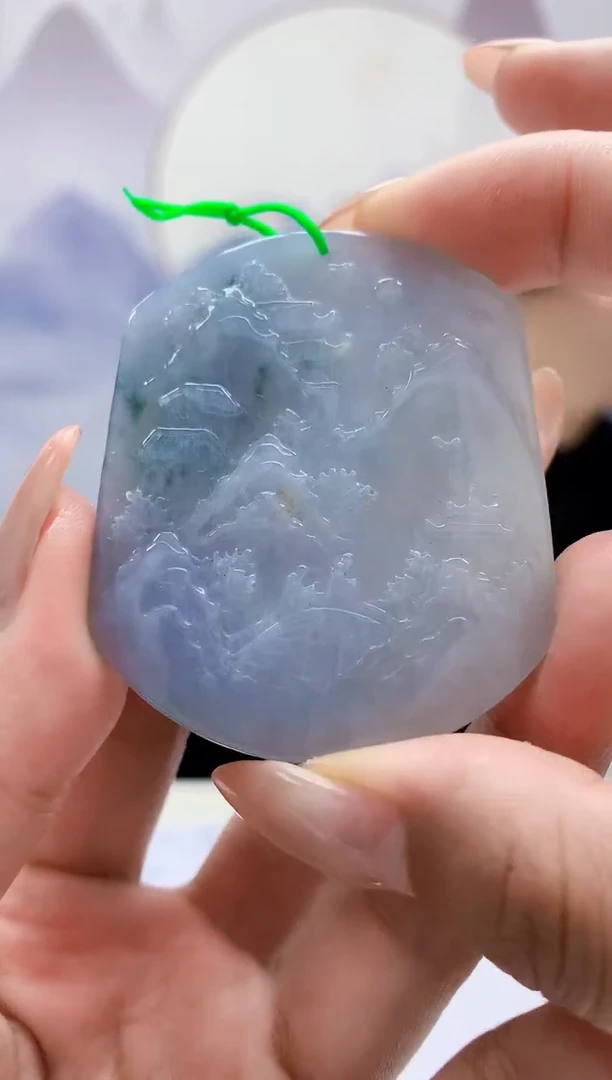 定制翡翠未镶嵌4868MM-毛货挂件29