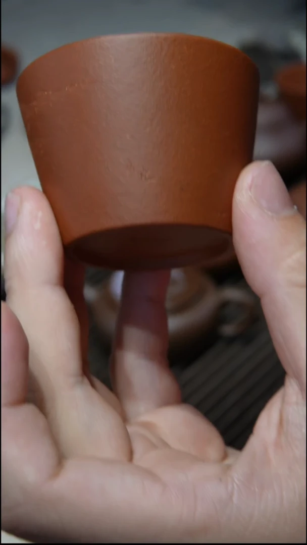 茶壶紫砂90纯红降坡 山水刻绘 杯子