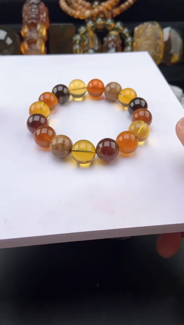 【闪购商品】琥珀手链未镶嵌多宝手串