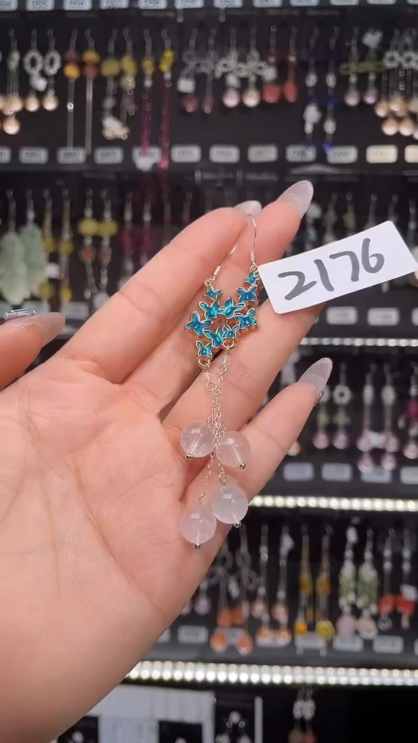 紫晶耳饰银S925镶嵌喜欢拍