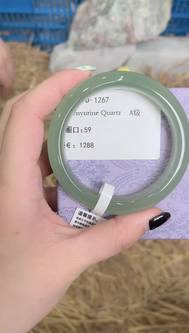 未镶嵌手镯石英质玉D1267