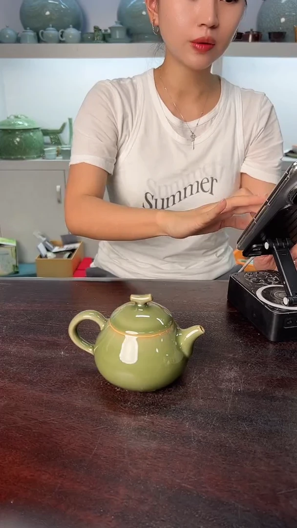 龙泉云间青瓷小米茶器