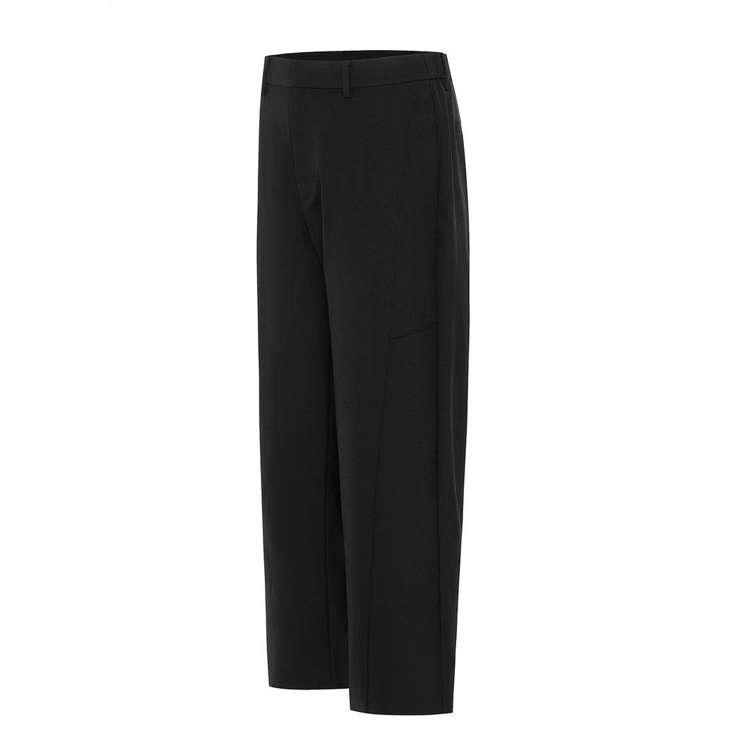 Trendiano松紧腰设计梭织直筒长裤3LE3061600