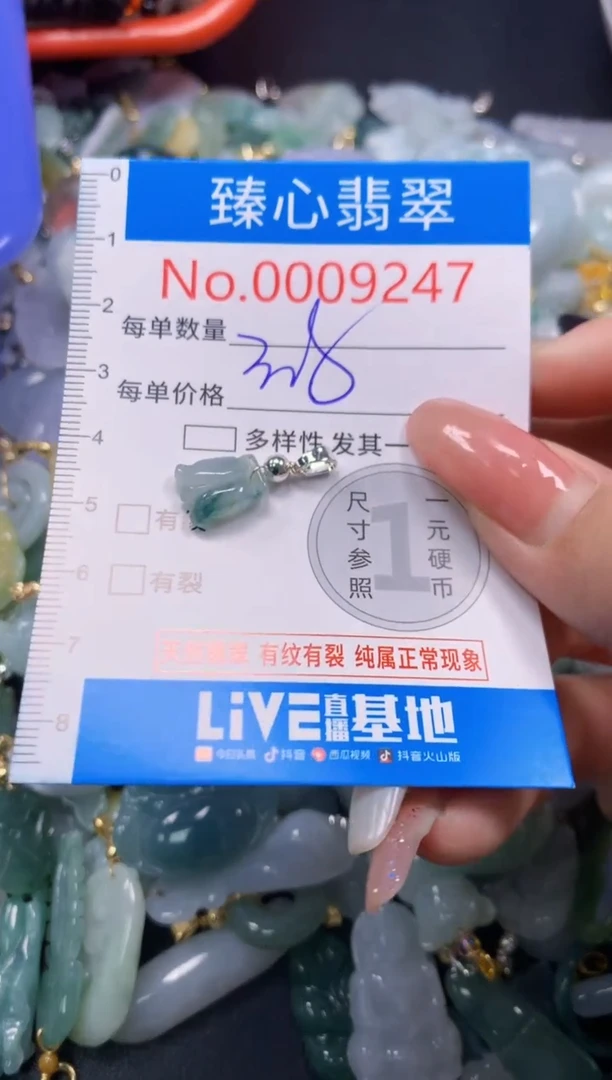 翡翠未镶嵌颈饰9247