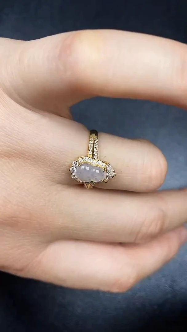 银S925镶嵌戒指翡翠2920