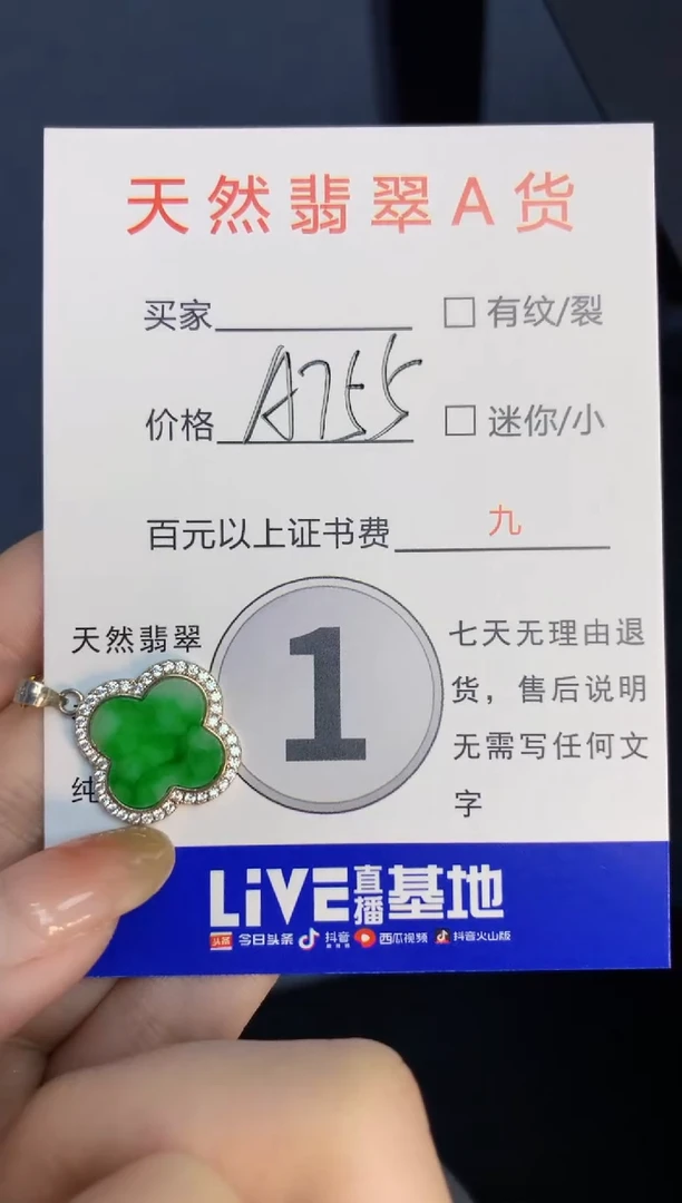 颈饰未镶嵌翡翠天然缅甸A货翡翠