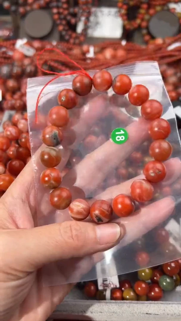 南红玛瑙手串未镶嵌12+