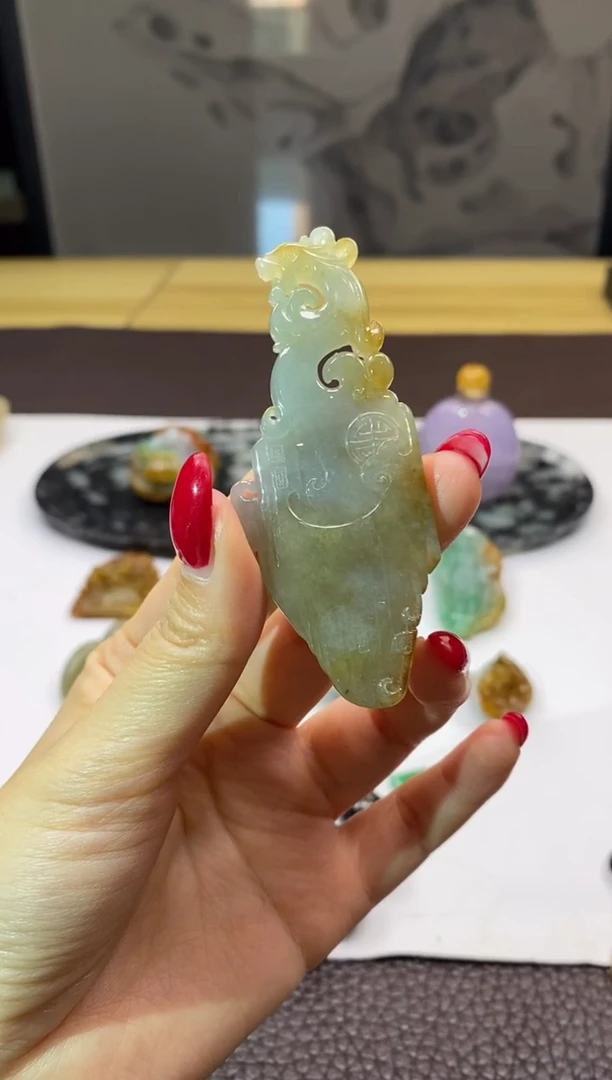 未镶嵌挂件翡翠挂件