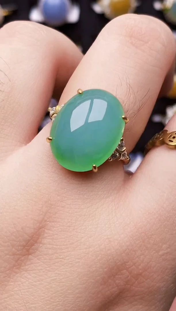 银S925镶嵌戒指翡翠2147