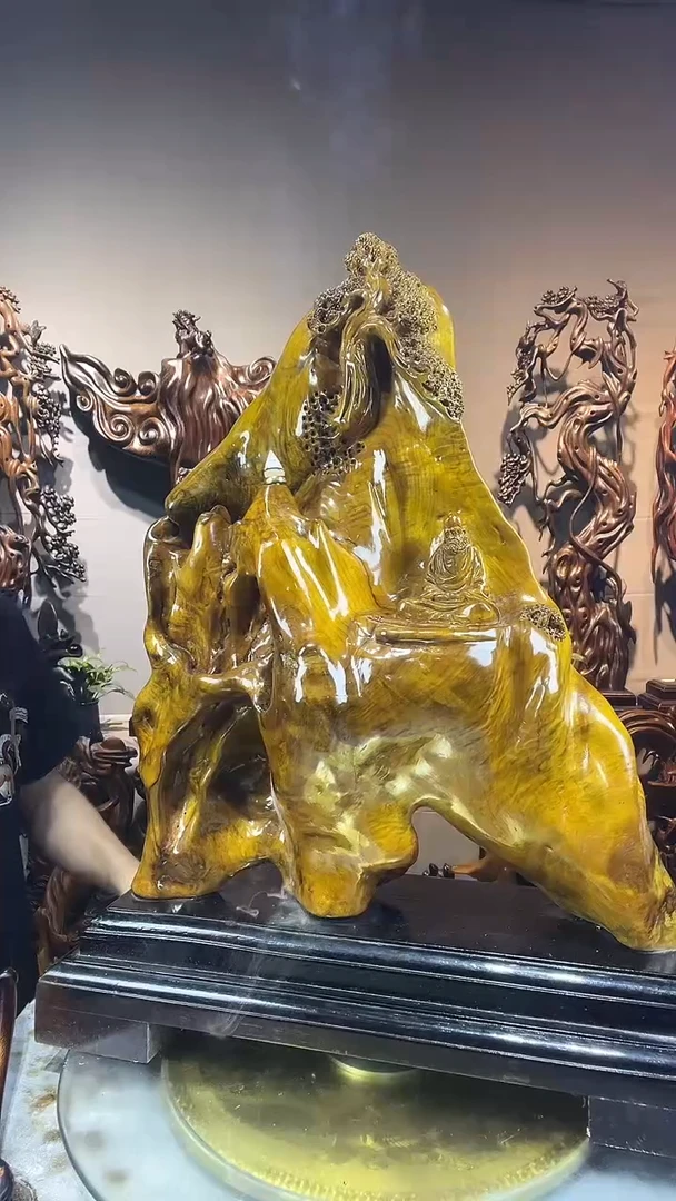 金丝楠江*小叶桢楠随行摆件