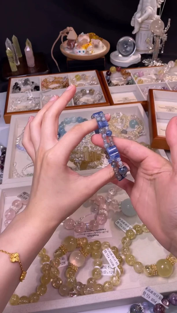 水晶手链未镶嵌1088多样性发货