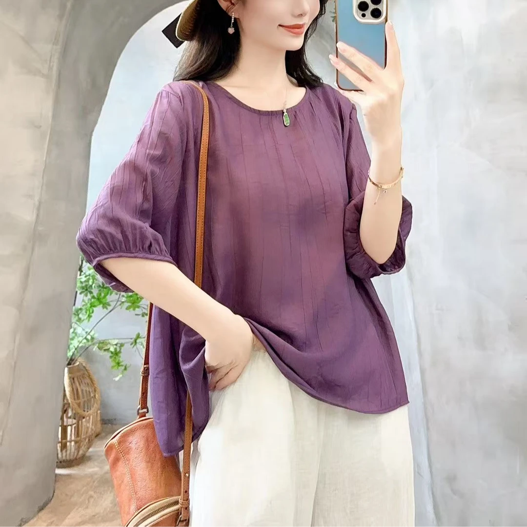 9113新款夏季气质减龄孤品T恤小衫QZ