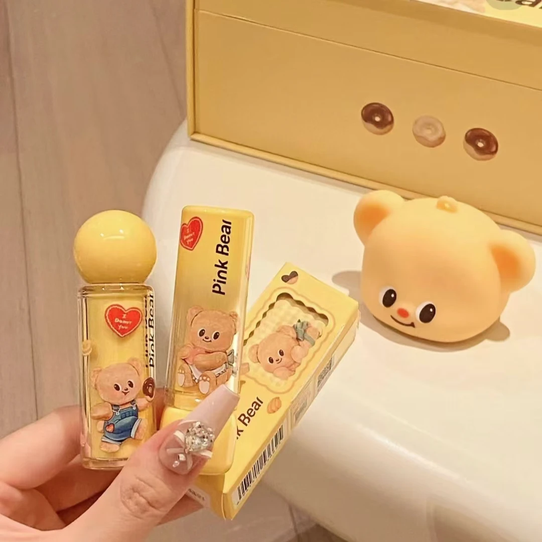 可爱皮可熊有色唇蜜