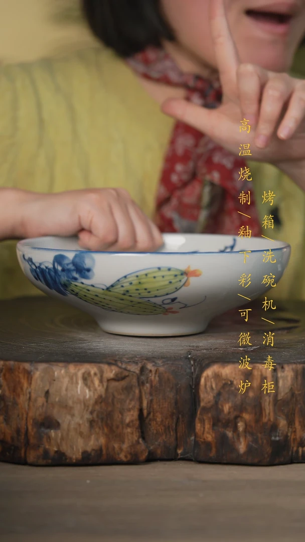 【闪购商品】碗景德镇高温釉下彩可微波烤箱洗碗机