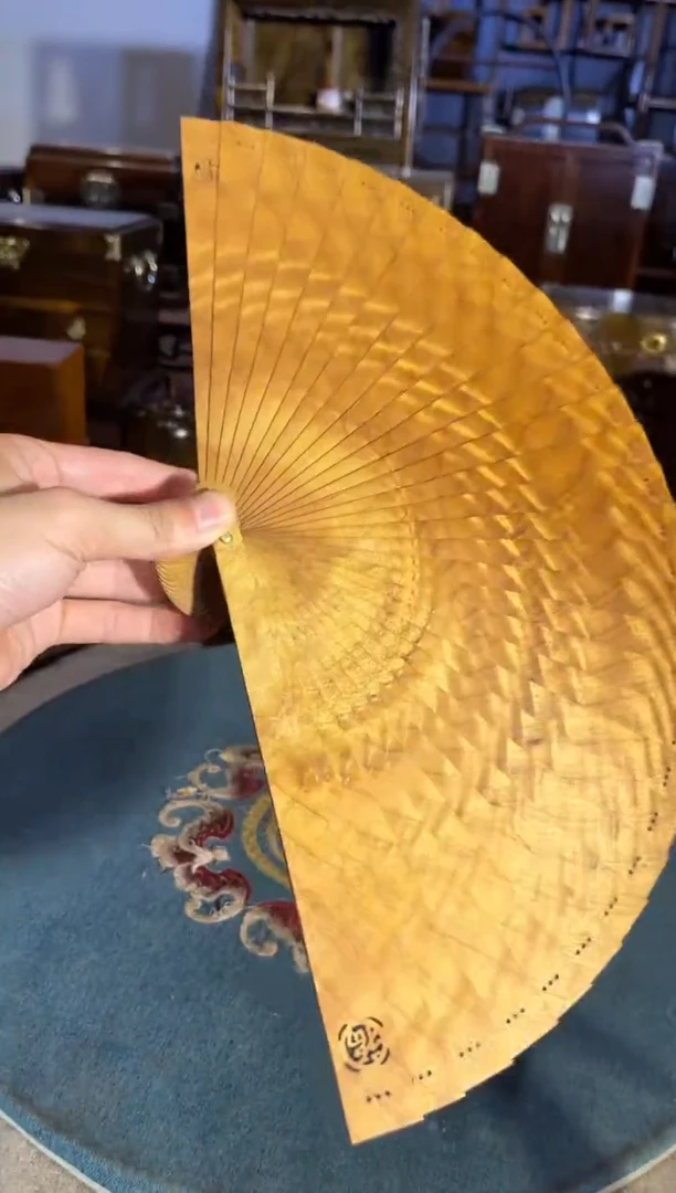 乌木类成套家具金丝楠扇子 2
