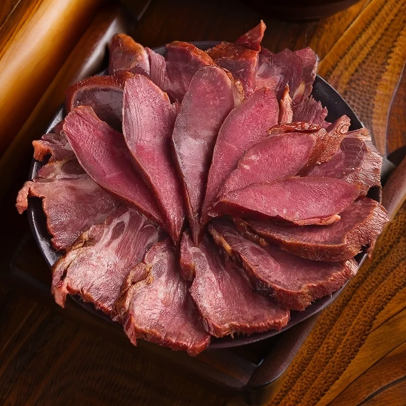 正宗烟熏腊猪舌头500克湖北恩施特产腊口条腊肉农家土猪熏制腊味