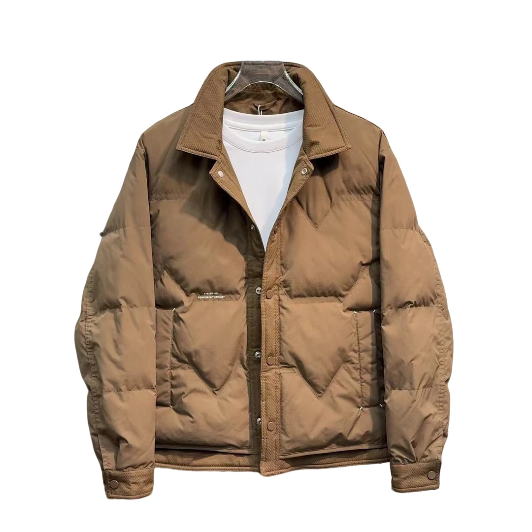 9910冬季男士保暖防寒爆款外套潮男高品质翻领短款冬装外套INS潮