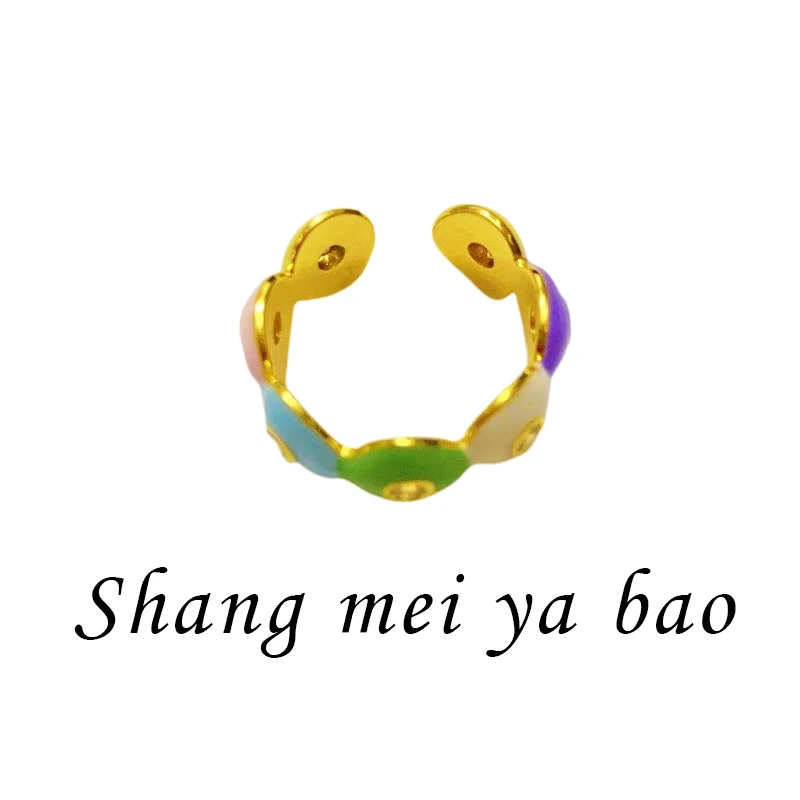 铜合金戒指 戒指复古指环手工气质轻奢时尚小众简约个性