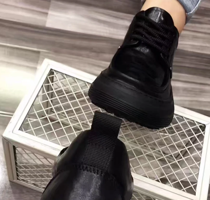 新款高品质全皮面休闲百搭男鞋