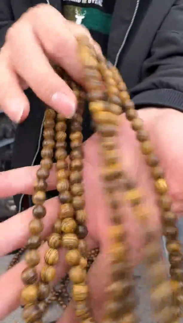 【闪购商品】斑纹漆（虎斑木）手串/手链虎皮檀0.8多圈2条