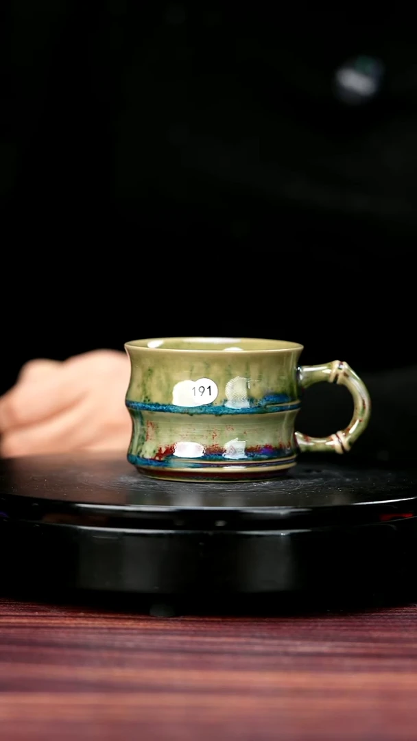 壶191#李盼龙一级品原矿钧瓷竹节马克