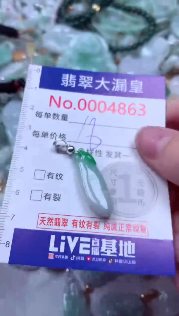 吊坠(不含链)未镶嵌翡翠4863
